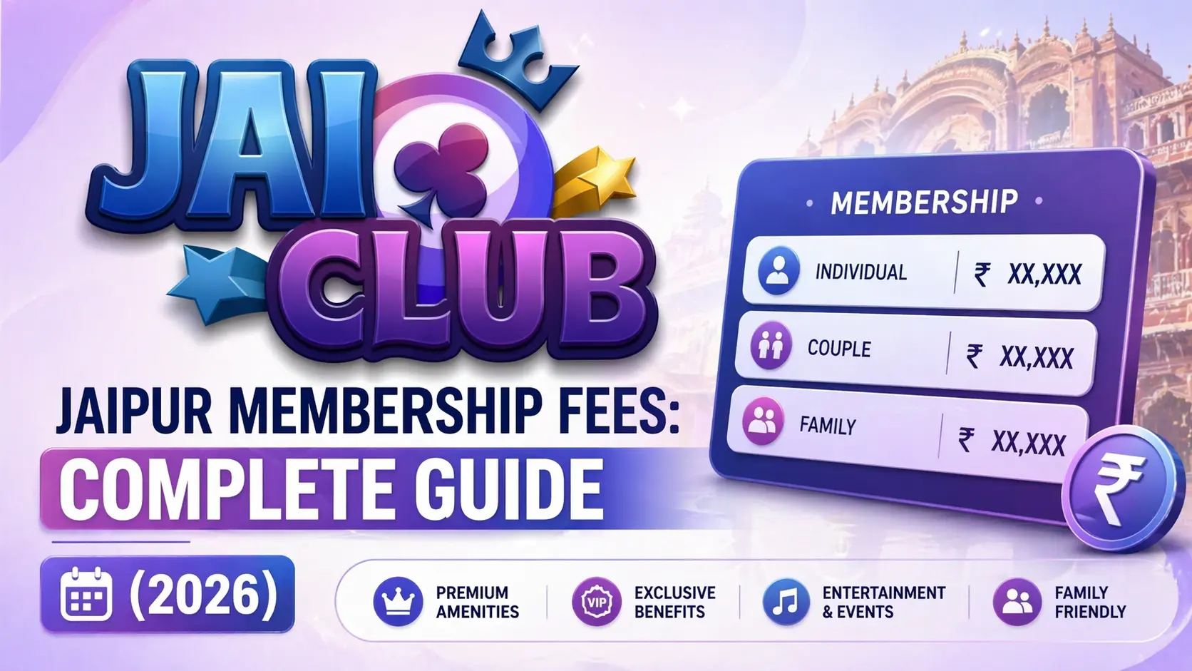Jai Club Jaipur Membership Fees